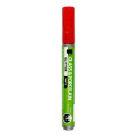 Creativ Company Glasen Porseleinstift Glitter Semi-Dekkend Rood