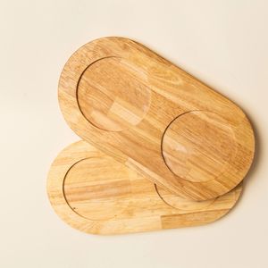 pino Voerbak-onderlegger Serving Tray Hout, bruin, Maat: S/M