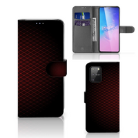 Samsung S10 Lite Telefoon Hoesje Geruit Rood - thumbnail