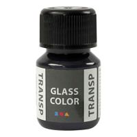 Creativ Company Glass Color Transparante Verf Zwart, 30ml - thumbnail