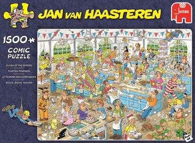 Jumbo puzzel 1500 stukjes Jan van Haasteren Taarten Toernooi