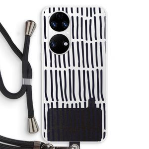 Moroccan stripes: Huawei P50 Transparant Hoesje met koord