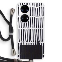 Moroccan stripes: Huawei P50 Transparant Hoesje met koord