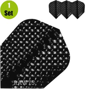 Raw75 Dimplex Dartflights - Zwart