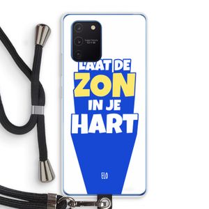 Laat de zon in je hart: Samsung Galaxy Note 10 Lite Transparant Hoesje met koord