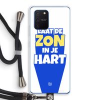 Laat de zon in je hart: Samsung Galaxy Note 10 Lite Transparant Hoesje met koord