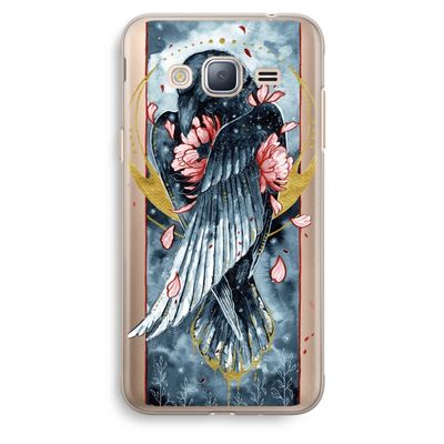 Golden Raven: Samsung Galaxy J3 (2016) Transparant Hoesje