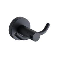 Handdoekhaak Best Design Platto Dubbele Haak Mat Zwart