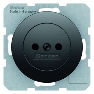 Berker wandcontactdoos zonder RA R1-R3 zwart 6161032045