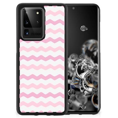 Samsung Galaxy S20 Ultra Bumper Case Waves Roze