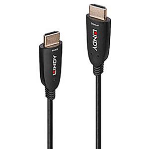 LINDY 38510 HDMI-kabel HDMI Aansluitkabel HDMI-A-stekker 10.00 m Zwart 8K UHD