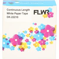 FLWR Brother DK-22210 29 mm x 30.48 M wit labels - thumbnail