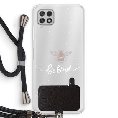 Be(e) kind: Samsung Galaxy A22 4G Transparant Hoesje met koord