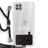 Be(e) kind: Samsung Galaxy A22 4G Transparant Hoesje met koord