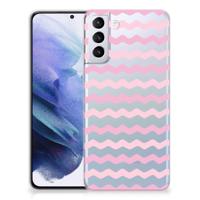 Samsung Galaxy S21 Plus | TPU bumper | Waves Roze