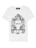 Versace Kids t-shirt à imprimé Cartouche - Blanc