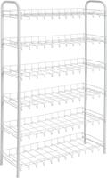 Metaltex Tomado shoe 6 schoenenrek wit 64x23x104 cm 6 verdiepingen - thumbnail