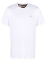 Barbour t-shirt en coton à logo brodé - Blanc