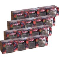 Excellent Houseware Inmaak/weckpotjes - 75 ml - 16x stuks - met draaideksel - mini potjes