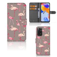 Xiaomi Redmi Note 11 Pro 5G/4G | Telefoonhoesje | Met pasjeshouder | Flamingo