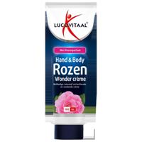 Lucovitaal Hand & body rozen wonder creme 100 Milliliter