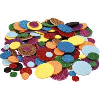Creativ Company Foam cirkels, d 12+20+32 mm, 1000 stuk/ 1 doos