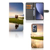 Xiaomi 12 Pro | Telefoonhoesje | Met pasjeshouder | Koe