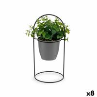 Decoratieve plant Lakens Rond Metaal Plastic 21 x 30 x 21 cm (8 Stuks)
