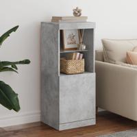 Dressoir met LED-verlichting 41x37x100 cm betongrijs