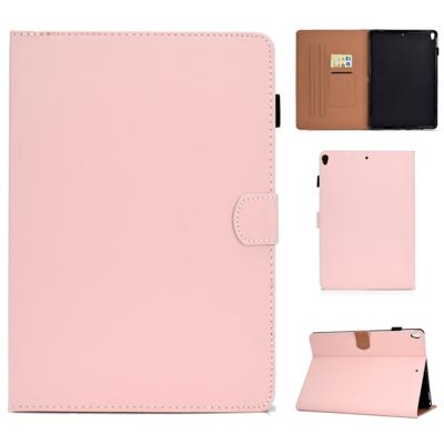 Voor iPad 10 2 inch effen kleur horizontale Flip lederen draagtas met houder & kaartsleuven & Pensleuf & slaap/Wake-up functie (roze)