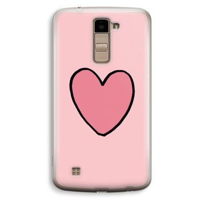 Hartje: LG K10 (2016) Transparant Hoesje