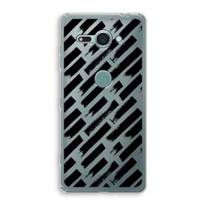 Zwarte vegen: Sony Xperia XZ2 Compact Transparant Hoesje