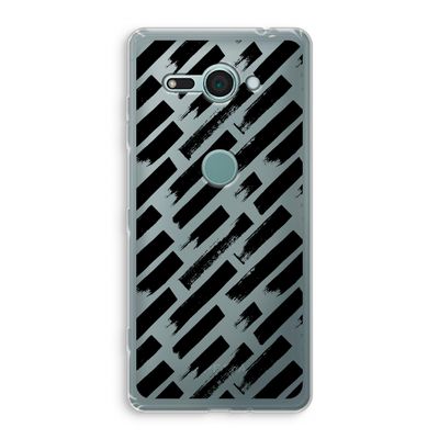Zwarte vegen: Sony Xperia XZ2 Compact Transparant Hoesje