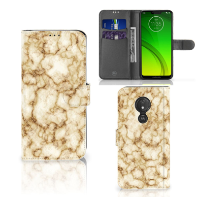 Motorola Moto G7 Power | Bookcase | Marmer Goud