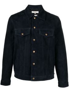 Nudie Jeans veste Robby en cuir - Bleu