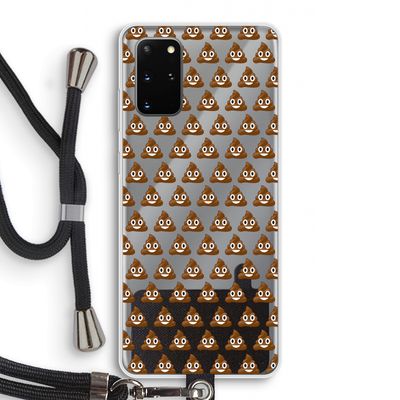 Poop emoji: Samsung Galaxy S20 Plus Transparant Hoesje met koord