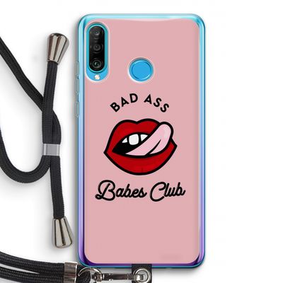 Badass Babes Club: Huawei P30 Lite Transparant Hoesje met koord