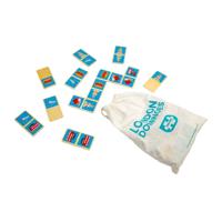 Bigjigs houten londen dominospel, 28dlg.