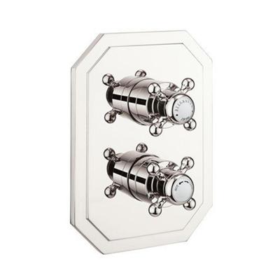 Crosswater Belgravia douchekraan - inbouw - Thermostatisch - zonder inbouwdeel - 2 functies - nikkel HGCB1500LBPN