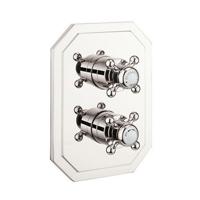 Crosswater Belgravia douchekraan - inbouw - Thermostatisch - zonder inbouwdeel - 2 functies - nikkel HGCB1500LBPN Crosswater Belgravia douchekraan - inbouw - Thermostatisch - zonder inbouwdeel - 2 functies - nikkel HGCB1500LBPN