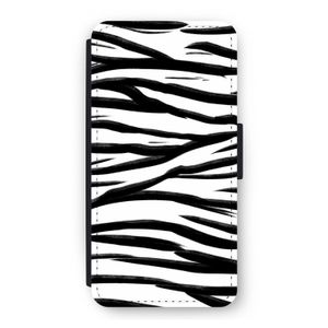 Zebra pattern: iPhone 12 Flip Hoesje