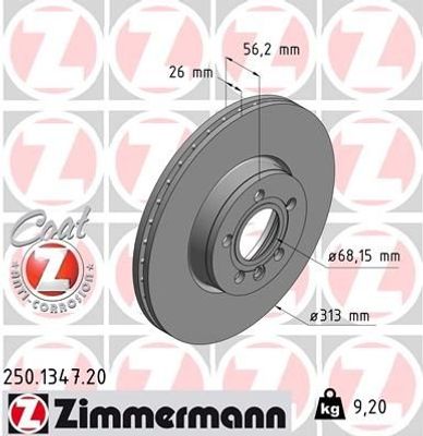 Remschijf Coat Z 250134720