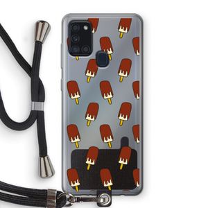 Yummy: Samsung Galaxy A21s Transparant Hoesje met koord