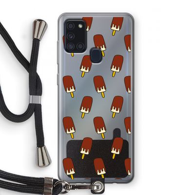 Yummy: Samsung Galaxy A21s Transparant Hoesje met koord