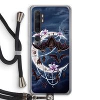 Vleermuizen Maan: Xiaomi Mi Note 10 Transparant Hoesje met koord