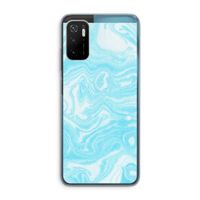 Waterverf blauw: Xiaomi Poco M3 Pro 5G Transparant Hoesje