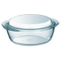 Pyrex Essentials ovenschaal rond met deksel - 1 + 0,3 liter