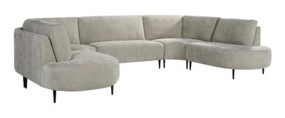 LABEL51 U-Bank 'Milano' Elite stof, kleur Naturel