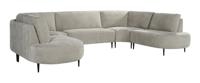 LABEL51 U-Bank 'Milano' Elite stof, kleur Naturel