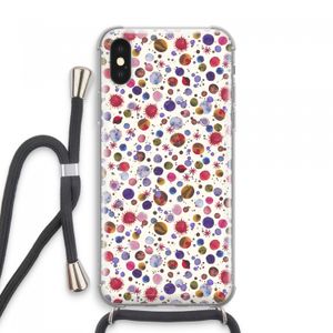 Planets Space: iPhone XS Max Transparant Hoesje met koord